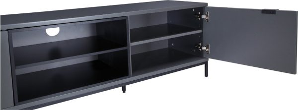 Alphason CHAPLIN 1600 Charcoal TV / AV Stand - Image 3