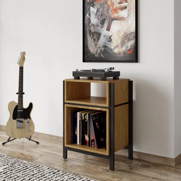 Alphason LOUISIANA Oak Turntable Stand - Image 3
