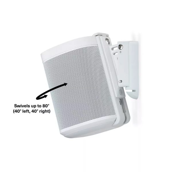 Flexson S1-WM White Wall Mount for Sonos One / One Sl + PLAY:1 - Image 2