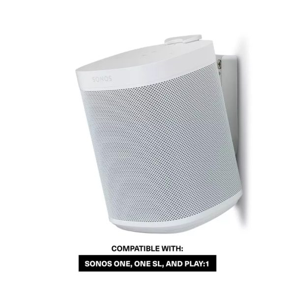 Flexson S1-WM White Wall Mount for Sonos One / One Sl + PLAY:1 - Image 5