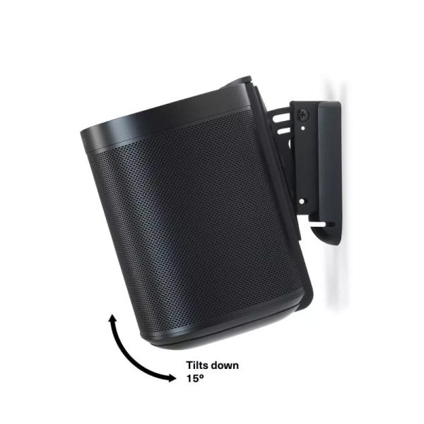 Flexson S1-WMX2 Black 2 x Wall Mounts for Sonos One, One SL and Play:1 - Image 2