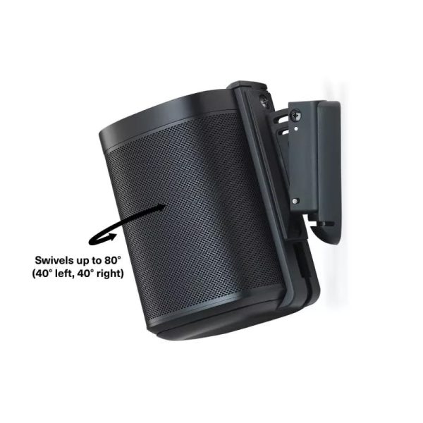 Flexson S1-WMX2 Black 2 x Wall Mounts for Sonos One, One SL and Play:1 - Image 4