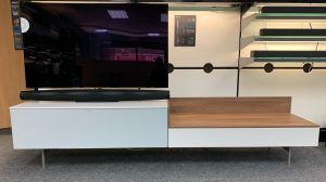 Spectral NEXT NXP11 EX-DEMO GW-UC-SF 240cm Wide Lowboard TV Cabinet With TX Cantilever TV Bracket
