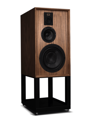 Wharfedale Dovedale Walnut Heritage Standmount Speakers With Matching Stands