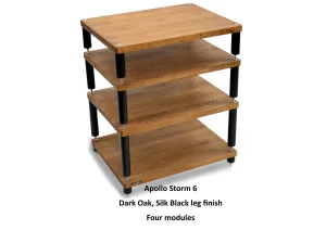 Apollo Storm 6 Dark Oak Hifi Rack