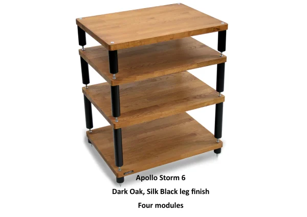 Apollo Storm 6 Dark Oak Hifi Rack